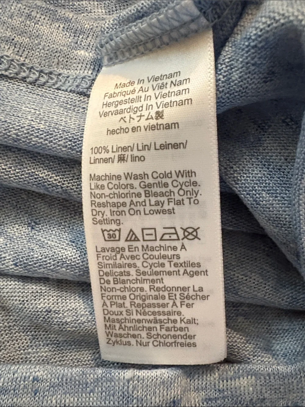 J. Crew Light Heather Blue Short Sleeve Tee